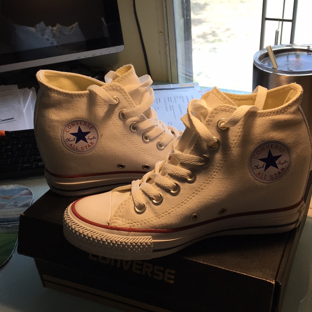 Converse high top wedges